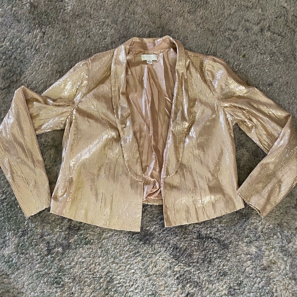 Gold Sequined Blazer